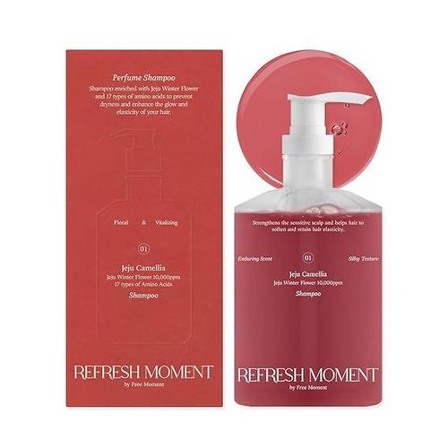 Refresh Moment Perfume Shampoo 01 Jeju Camellia - Deep Scent, Deep Cleansing, Shine Gloss