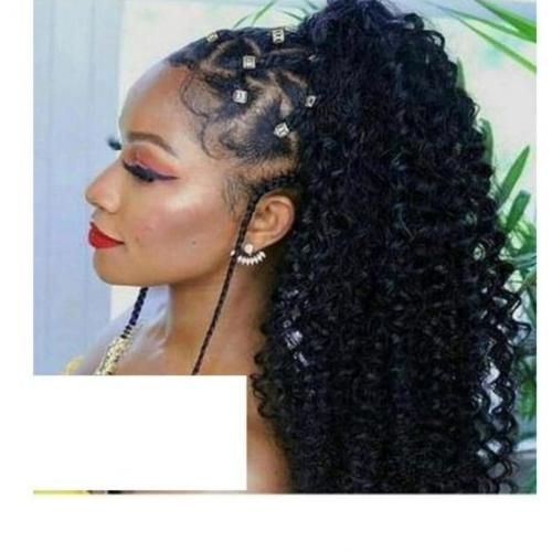 Curly Ponytail Extension Black