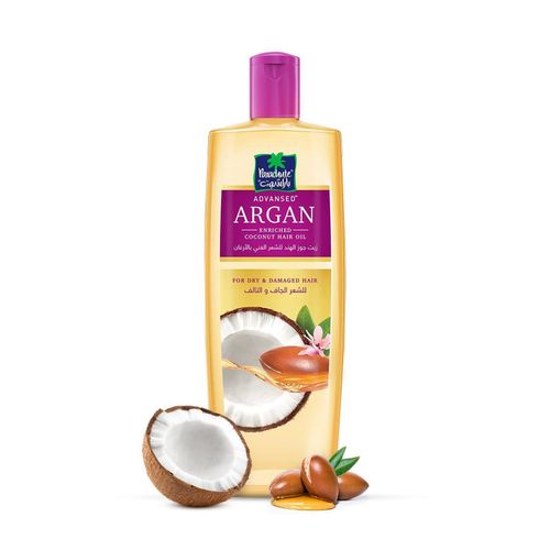 Parachute Advansed Argan Hair Oil with Coconut Repairs Dry & Damaged Hair Strengthens Hair & Boosts Shine