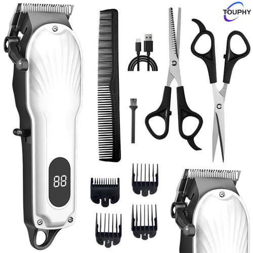 TOUPHY Rechargeable Hair Clipper/Hair Trimmer/Shaving Machine-White