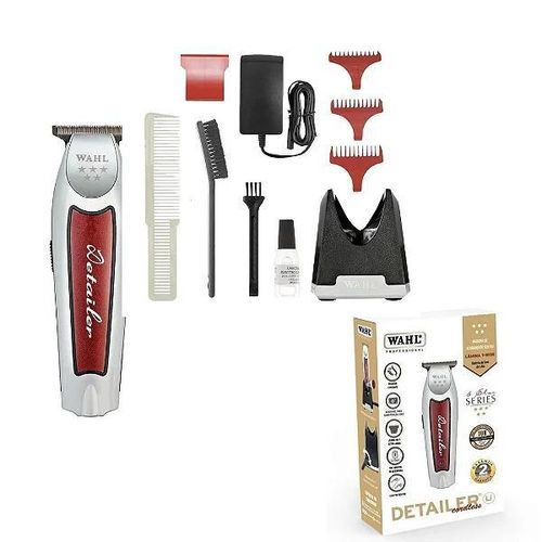 Wahl Kinyozi Cordless Detailer Lithium Ion battery– Original Precision Trimmer with T-Wide Blade for Sharp Lines, Fades & Beard Detailing