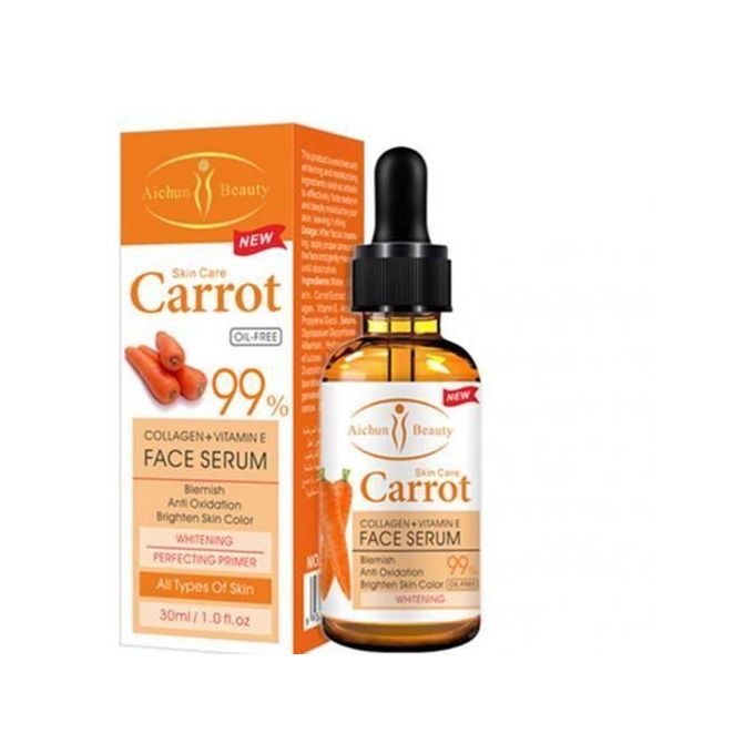 🔥 ORDER 1, WE SEND 2 — Aichun Beauty Carrot Whitening Serum 30ml | Brightening + Anti-Ageing + Anti-Acne | KSh 1,500