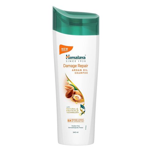 Himalaya Damage Repair Argan Oil Shampoo, 5x damage control for smoother hair, for all hair type