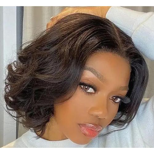 Fashion Clasic Body wave semi human Closure wig