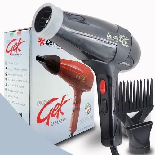Gek Ceriotti Heavy Duty Super Blow Dry Hair Dryer Black