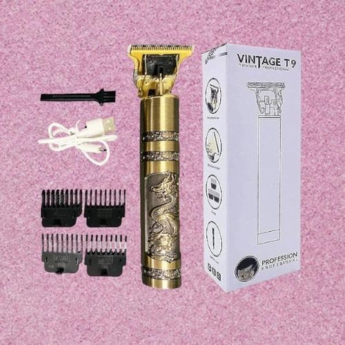 Adjustable Blade Cordless Vintage T9 Dragon Rechargeable Metal Hair Shaver