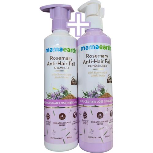 Mamaearth Rosemary Anti-Hair Fall Shampoo + Rosemary Anti-Hair Fall Conditioner nk