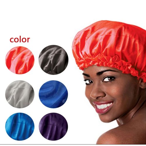 Lovely Satin Sleep Cap, Breathable And Comfortable Elastic Band, L