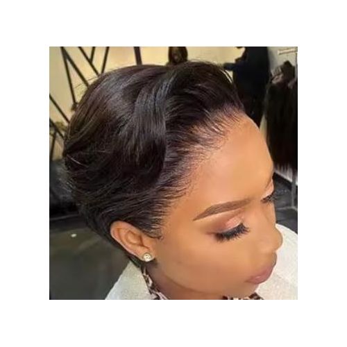 Fashion Classic Pixie frontal human Bob wig.