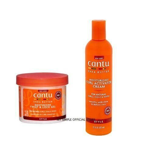 Cantu Twist & Lock Gel + Curl Activator Cream