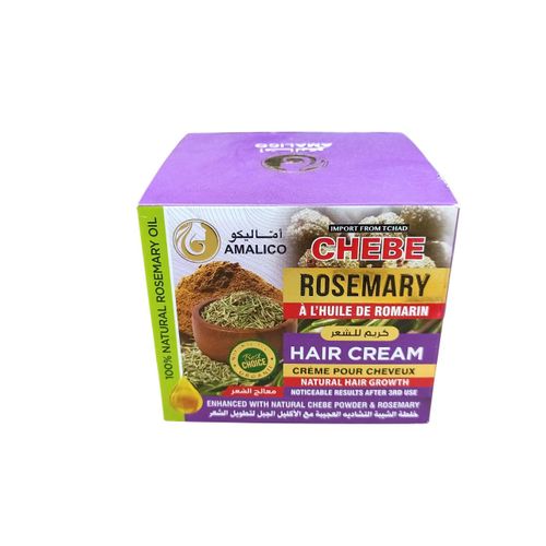 AMALICO Rosemary & Chebe Natural Hair Growth Hair Cream. Grows hair faster, Adds hair Volume, Makes hair thicker, Prevent Breakage & Hair Loss, Smooth, Soft, Shinny, Strong & Moisturized