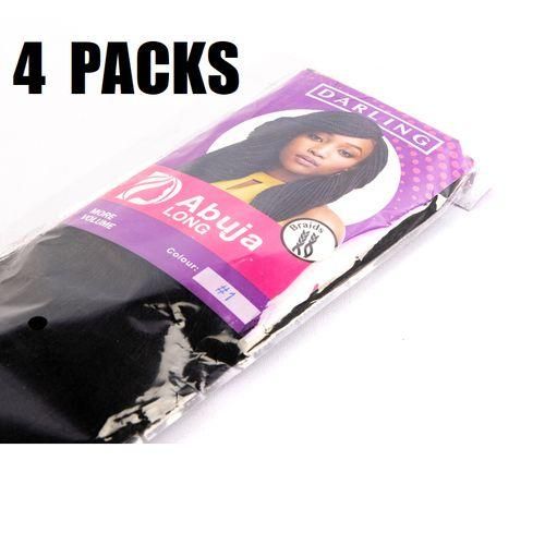 Darling Abuja Long Braid 4 Packs Colour No.1