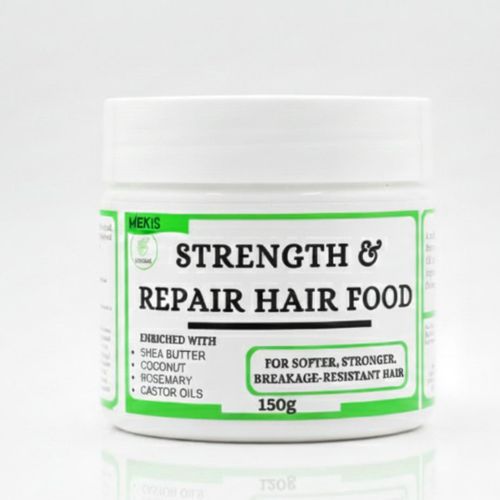 Mekis Strength & Repair Hair Food - With Rosemary ,Black Castor & Coconut Oil ,Deep Care for Dry, Damaged Hair