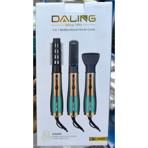 Daling 3 IN 1 MULTIFUNCTIONAL HOT AIR COMB Hair Dryer, Straightener & Volumizer In One