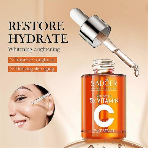 SADOER 2x Vitamin C Serum Hyaluronic Acid Anti-aging Care Essence 30ML.