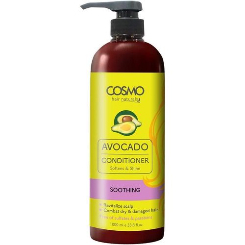 Cosmo Hair Naturals Avocado All Hair Conditioner 1000MLfor Softens & Shine, Combat Dry & Damaged Hair