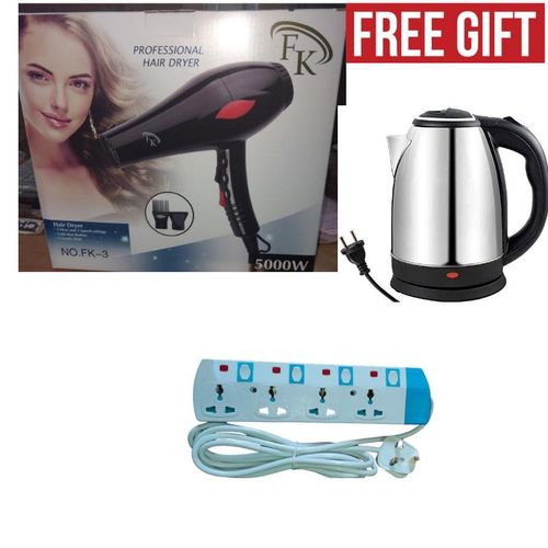 Fk proffesional hair blowdry both home and salon//c.e://free gifts