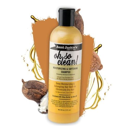 Aunt Jackie'S Oh So Clean Moisturizing & Softening with Shea Butter & Olive Oil Shampoo Deep Moisturizing and Detangling Dry Hair-355ml