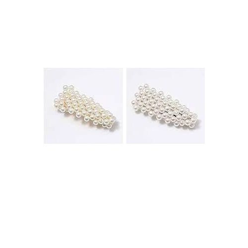 4pc Pearl Hair Clips For Styling