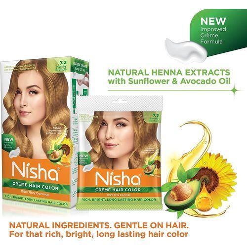 Nisha Crème Hair Color 7.3 Honey Blonde