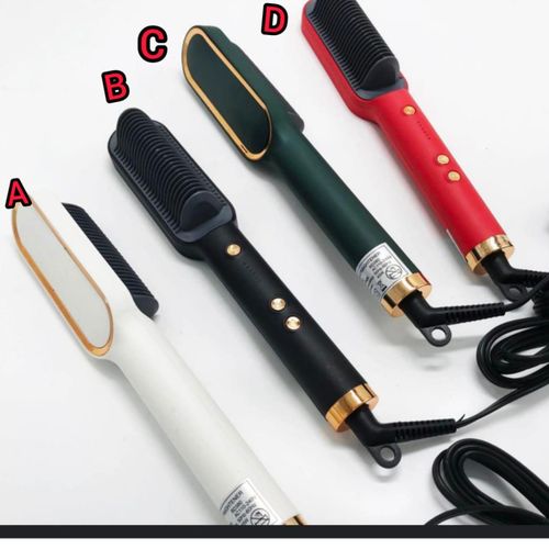 Professional Straight Comb, Electric Hair Straightener, Brush Heated Comb, Straightening Combs, Men Beard Hair Straight And Curly Styling Tool