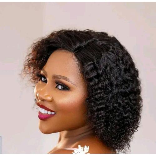 Human hair lace closure waterwave wig