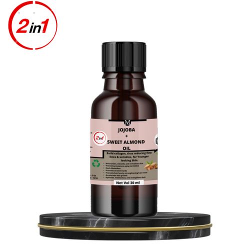 Mekis Sweet Almond&JojobaOil-30Ml,For SoftGlowing Skin,Strong Hair