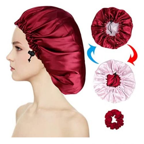 Reversible Satin Bonnet + Scrunchie