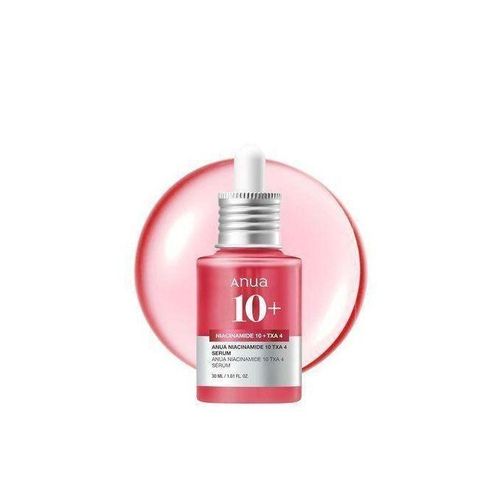 Anua 10% Niacinamide+ 4% Tranexamic Acid Serum, Ceramide, Hyaluronic Acid, Vitamin B12 natural color, for Sensitive skin, Korean Glass Skin, Fragrance-Free (30ml /1.01 fl.oz.)