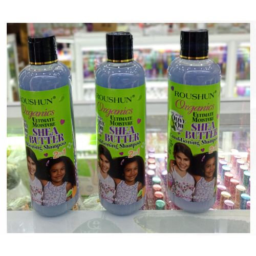 Roushun Organic Moisture Shea Butter 2 In 1 Conditioner Shampoo