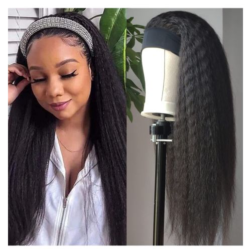 18" Soft Straight Headband Wig +Free Gift Inside!