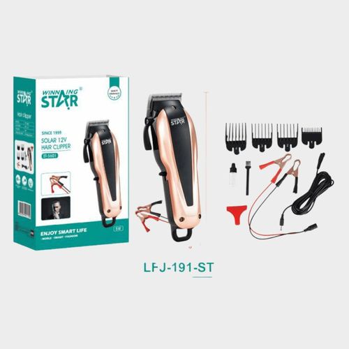 Winningstar Solar Shaver 12V DC Solar Shaving Machine Solar Hair Clipper + Accessories 12 Volt