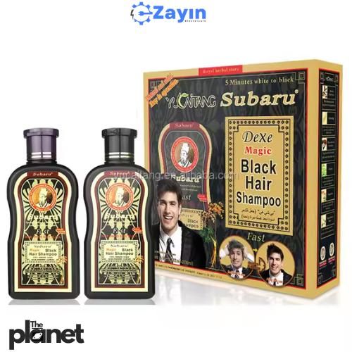 Dexe Subaru Magic Black Hair Shampoo – Instant Black Hair Shampoo, Covers Grey Hair Fast