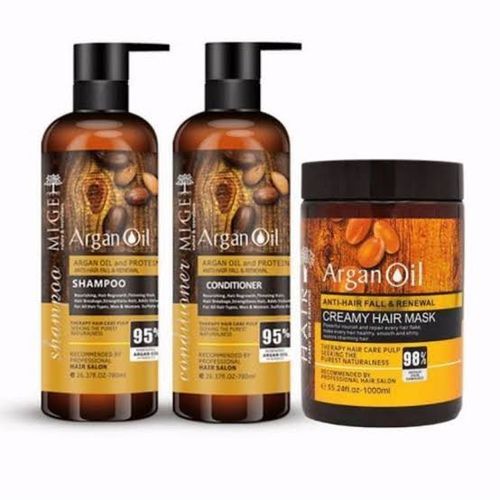 Moroccan Argan Oil 3in1CREAMY HAIR MASK SHAMPOO CONDITIONER RENEWALS