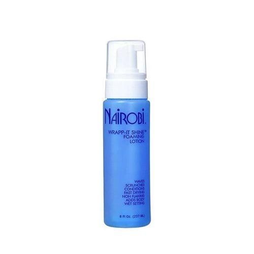 Nairobi Wrapp It Shine Foaming Lotion 237ml, Hair Styling Lotion for Smooth, Shiny & Defined Wraps