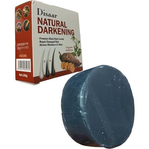 Disaar ORIGINAL POLYGONUM Multiflorum NATURAL DARKENING Soap For Blacker Hair Repairs, Restores Shine, Blackening Soap ANTI Graying Grey Hair Shampoo