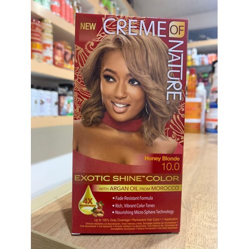 Creme Of Nature EXOTIC SHINE COLOUR HONEY BLONDE 10.0 WITH ARGAN OIL FROM MOROCCO