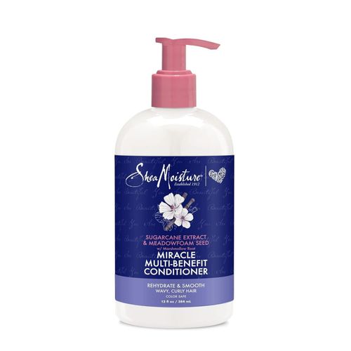 Shea Moisture Silicone Free Conditioner for Dry Hair, Sugarcane and Meadowfoam, Sulfate Free Conditioner