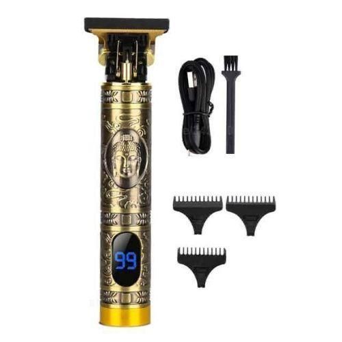Electric VINTAGE T9 dragon rechargeable metal hair clipper gold