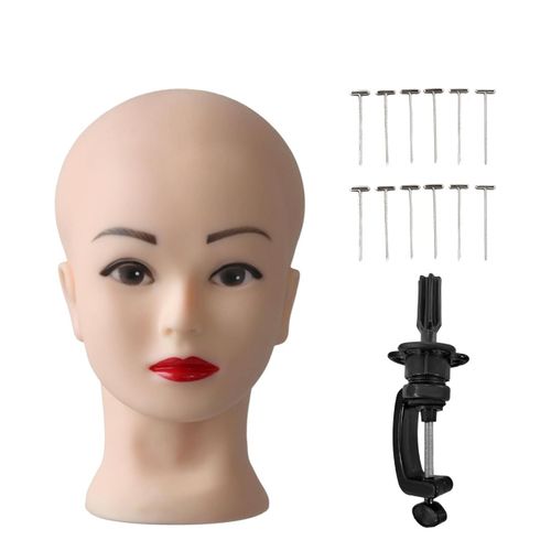 Bald Mannequin,Clamp and T-Pin Set