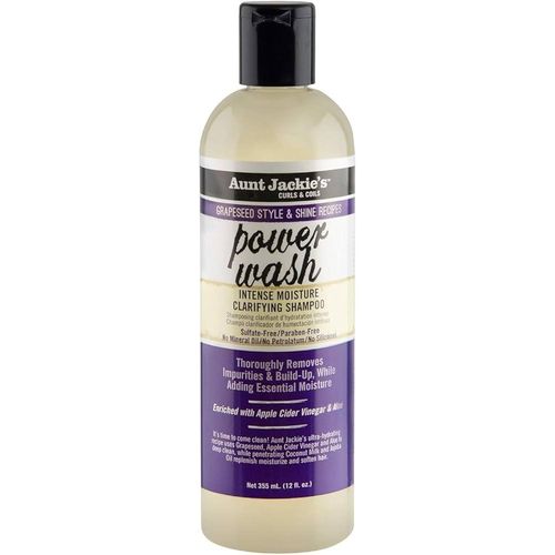 Aunt Jackie'S Grapeseed Style and Shine Recipes Power Wash Intense Moisture Clarifying Hair Shampoo,