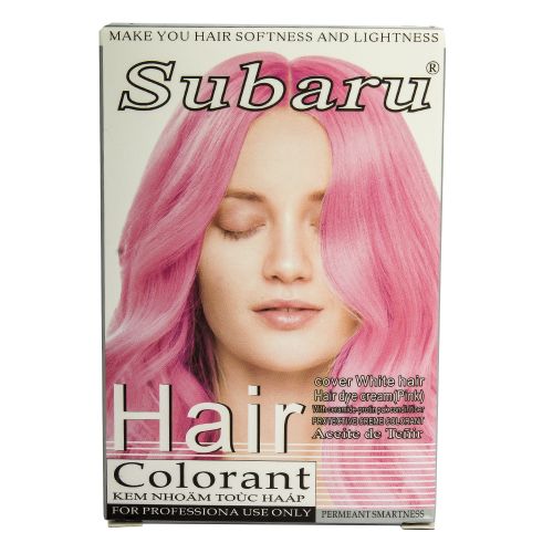 Subaru Hair Dye Creme With Protin Conditioner-Pink