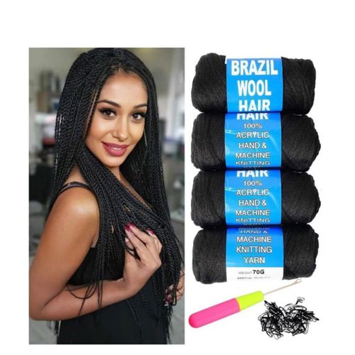 Brazilian Hair Brazilian wool ( 4 pieces )
