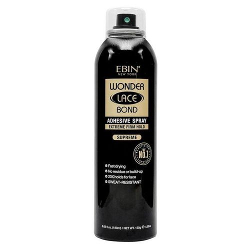 Ebin Wonder Lace Bond Lace Melt Spray Extreme Firm Hold (Supreme), 4.58oz/130g