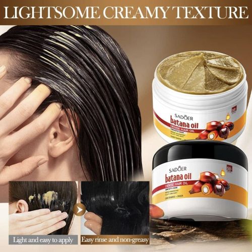 New Batana Oil Hair Growth & Hair Strengthening Pure Batana Oil Scalp Moisturizing Hair Care Oil Prevents Hair Loss, Eliminates Split Ends, Enhances Thickness