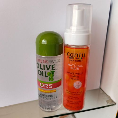 Cantu Shea butter Natural hair curling mousse + FREE Hair polisher