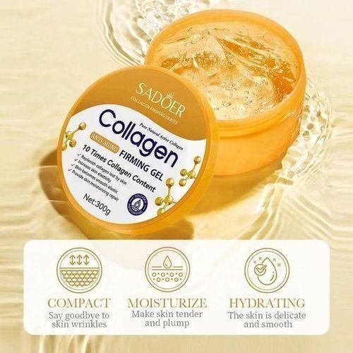 SADOER Collagen Firming Series Pure Natural Active Collagen Anti-Aging Firming Gel To Replenish Lost Collagen, Increase Skin Elasticity, Smoothens Skin & Repair Damaged Skin - 300g