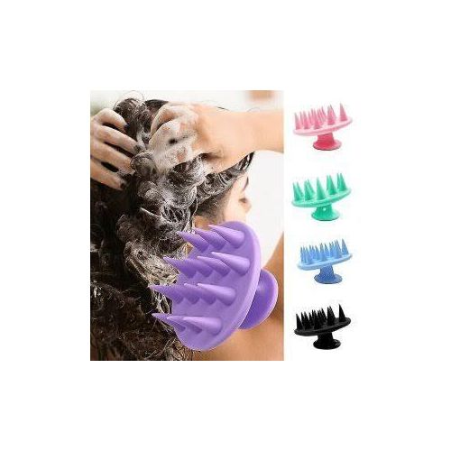 Silicone Shampoo Brush Body Massage Brush Bath Shower Brush Salon Hairdressing Tool Scalp Massage Comb Hair Washing Comb-1 Pc.