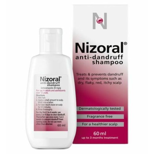 Nizoral Anti-Dandruff Shampoo, Treats And Prevents Dandruff - 60ml
