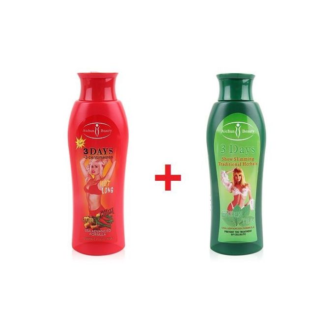 🔥 ORDER 1, WE SEND 2 — Aichun Beauty 3-Days Slimming Pack | Green Tea + Hot Chilli & Ginger Creams | Fat Burning + Toning | KSh 1,800